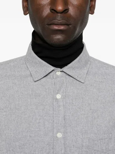 Hartford Buttoned Shirt In Gray