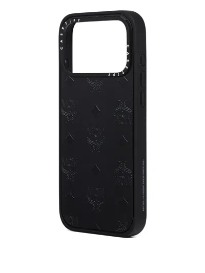 Mcm X Casetify Monogram-pattern Iphone 17 Pro Max Case In Black