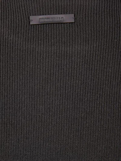 Essentials Womens Rib Long Sleeve Dress In Multi