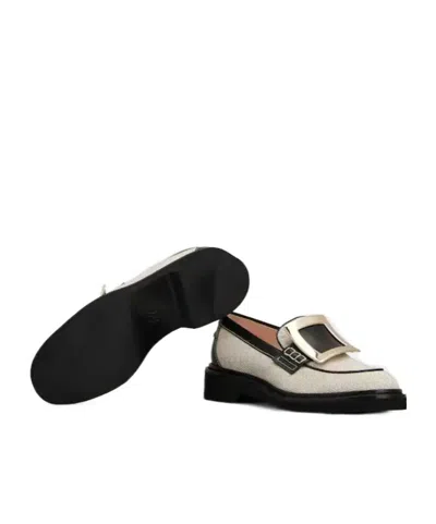 Roger Vivier Viv Rangers Fab Met Buc Loafer 25 In Neutral