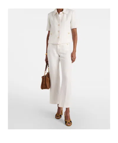 Etro Button Down Casual Pants In Multi