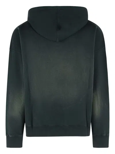 Golden Goose Deluxe Brand Bleached Effect Drawstring Hoodie In Green