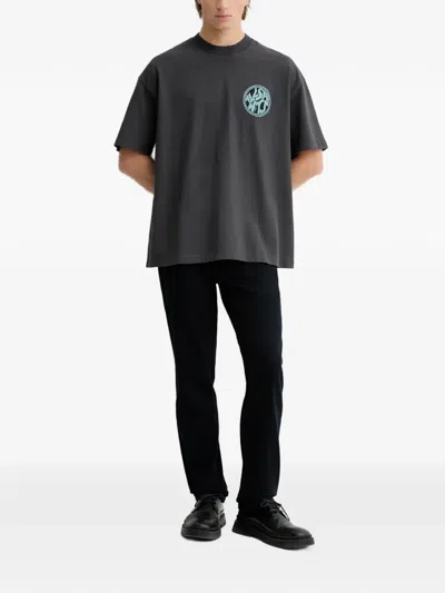 Allsaints Sid Logo-patch Jeans In Multi