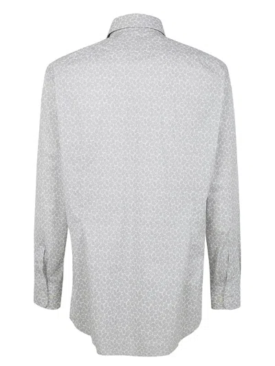 Etro Long Sleeve Shirt Button Down Collar In White