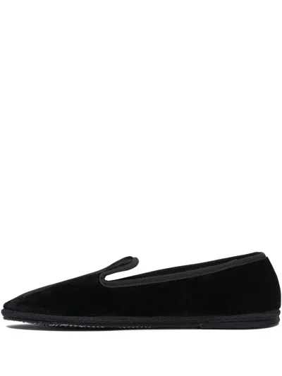 Sentier Velvet Loafers In Black