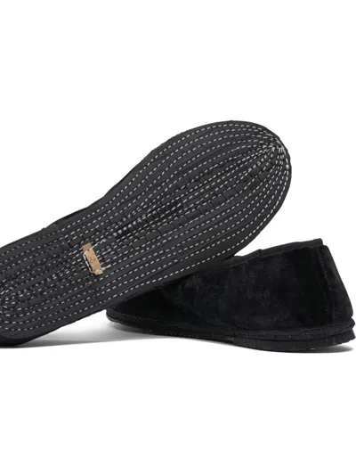 Sentier Velvet Loafers In Black