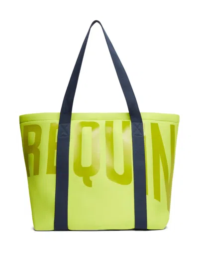 Vilebrequin Large Unisex Solid Neoprene Beach Bag In Yellow