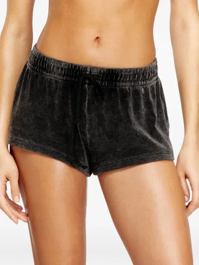 Diesel Vanessa-dnm Drawstring Shorts In Black