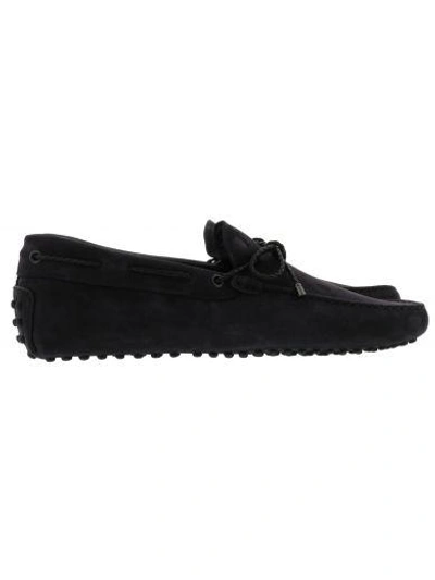 Shop Tod's Loafers In Anthracite