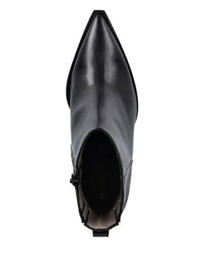 RIZZO 尖头拉链靴