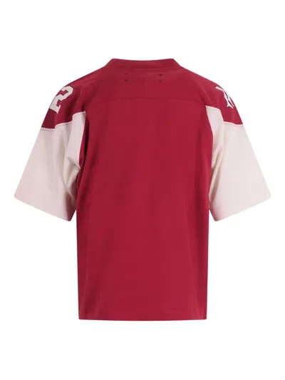 Amiri Colour-block T-shirt In Burgundy
