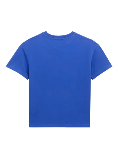 Vilebrequin Crew-neck Graphic-print T-shirt In Blue