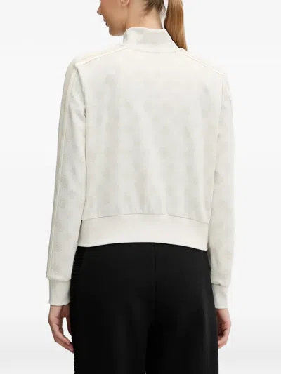 Guess Usa Monogram-pattern Sweatshirt In Multi