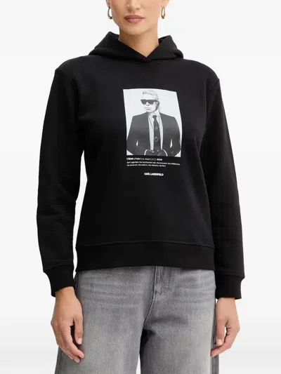 Karl Lagerfeld Graphic-print Hoodie In Multi