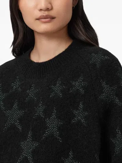 Allsaints Cosmo Star-detail Sweater In Multi