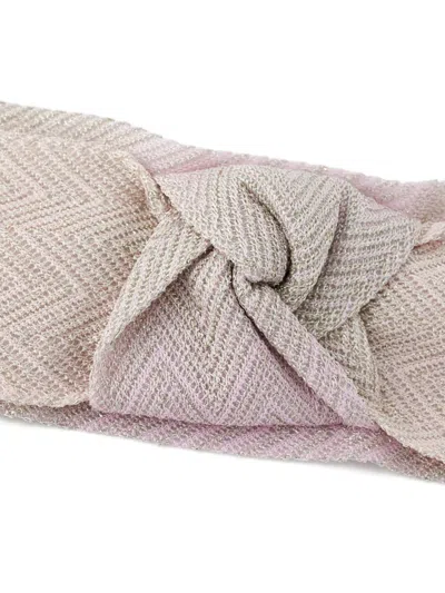 Missoni Knotted Headband In Pink