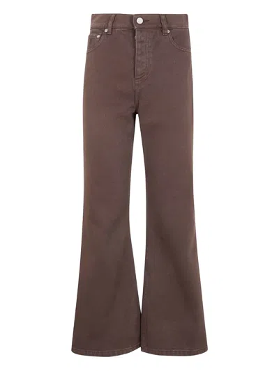 By Malene Birger Five-pockets Flared Trousers In Brown