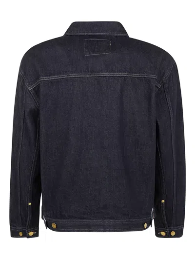 Dickies Buttoned Denim Jacket In Blue