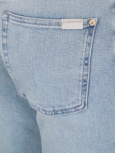 7 For All Mankind Calie Straight Leg Denim Five Pocket Trousers In Multi