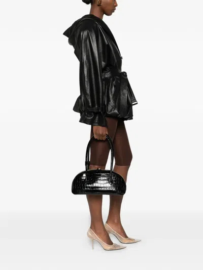 Liffner Ew Dome Shoulder Bag In Black