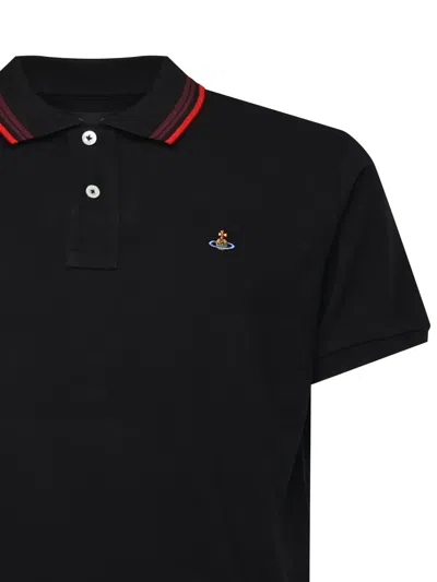 Vivienne Westwood Classic Polo Solid Piquet Black M Men In Multi