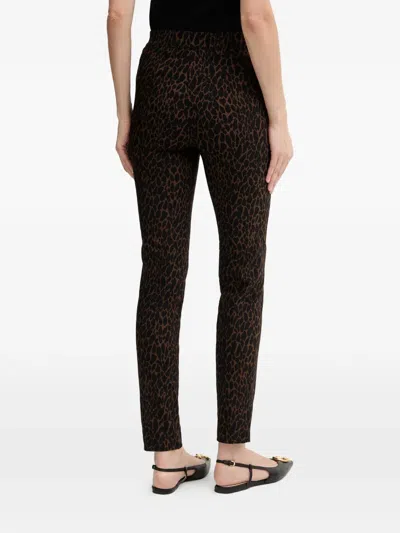 Guess Usa Leopard-pattern Trousers In Multi