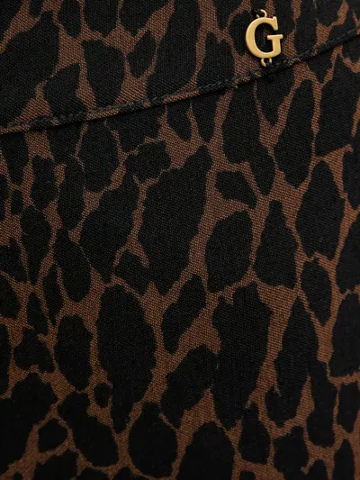 Guess Usa Leopard-pattern Trousers In Multi