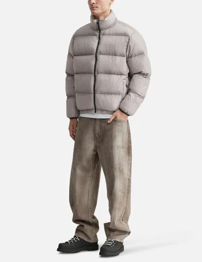 Thisisneverthat Pertex T Overdyed Down Jacket In Neutral