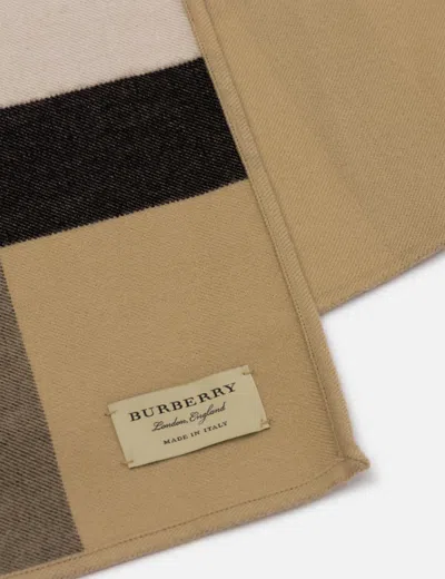 Burberry Reversible Check Cashmere Cape In Brown