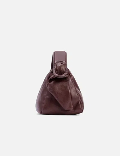 Kenzo Leather Handbag In Burgundy