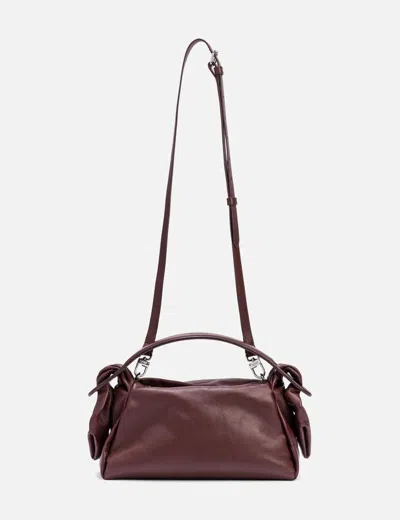 Kenzo Leather Handbag In Burgundy