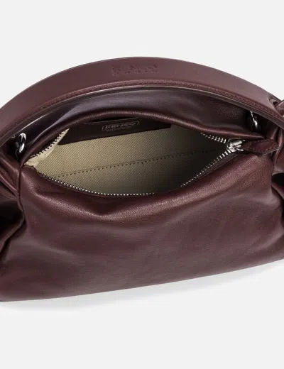 Kenzo Leather Handbag In Burgundy