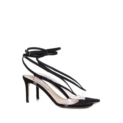 Aquazzura Black Calfskin High Heel Pumps In Black