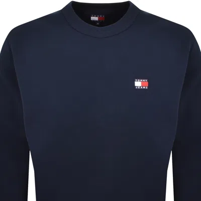 Tommy Jeans Logo Sweatshirt Navy In Blue