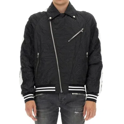 Balmain Casual Bomber Jacket Men In Black