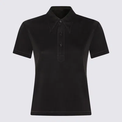 Maison Margiela T-shirt E Polo Nero In Animal Print