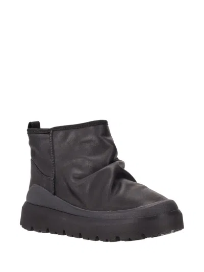Ugg Heritage Utility Ankle Boots In Black Leather In Multi