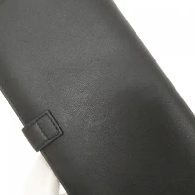 Pre-owned Cartier Black Bordeaux Leather Long Wallet (bi-fold) () In Multi