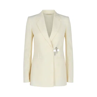Pre-owned Givenchy Fitted U Lock Jacket 'ivory' | White | Women's Size 34