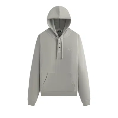 Pre-owned Kith Crystal Wash Interlock Williams Iv Hoodie 'concrete' | Grey | Men's Size S In Gray