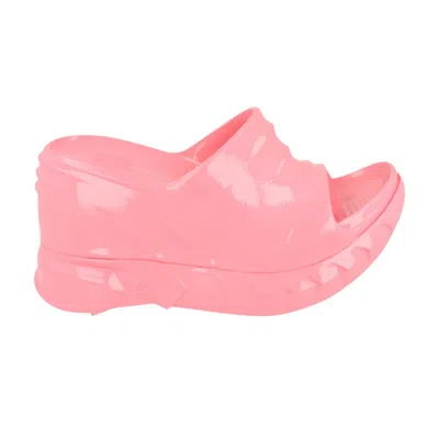 Pre-owned Givenchy Wmns Marshmallow Wedge Slide 'bright Pink' | Women's Size 38