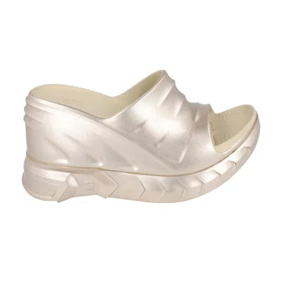 Pre-owned Givenchy Wmns Marshmallow Wedge Slide 'golden' | Women's Size 36