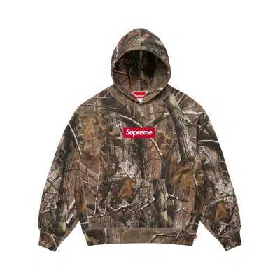 Pre-owned Supreme Box Logo Hooded Sweatshirt 'realtree Ap Camo' | Green | Men's Size S