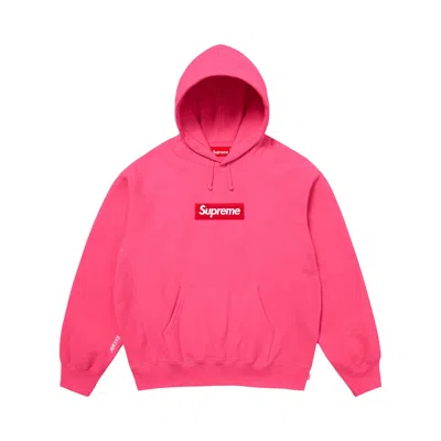 Pre-owned Supreme Box Logo Hooded Sweatshirt 'magenta' | Pink | Men's Size Xl
