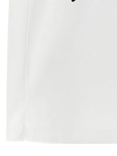 Ferragamo Signature Velvet Logo T-shirt In White
