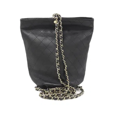 Pre-owned Chanel Black Leather Backpack ()