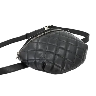 Pre-owned Chanel Black Leather Fanny Pack Sling Bag ()