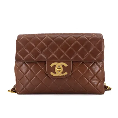 Pre-owned Chanel Brown Leather Backpack ()