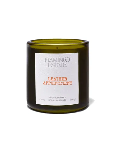 Flamingo Estate Leather Appointment Candle In Black