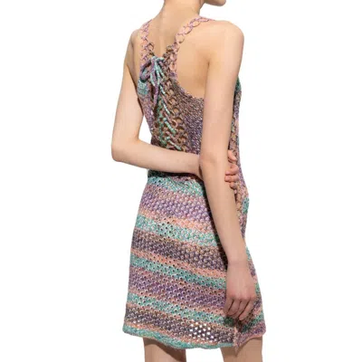Chloé Multicolor Wool Casual Dress In Multi
